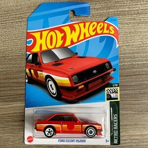 Hot Wheels Ford Escort RS2000 Red Car Retro Racer HotWheels Mainline 2023  New